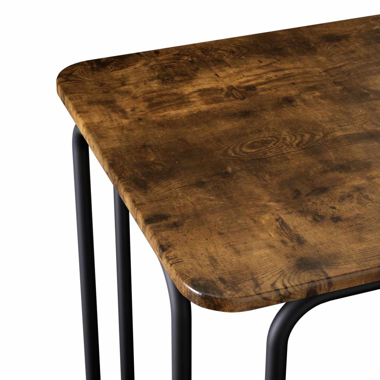 Dining Table 100 x 50 x 75 cm Engineered Wood Smoked Oak