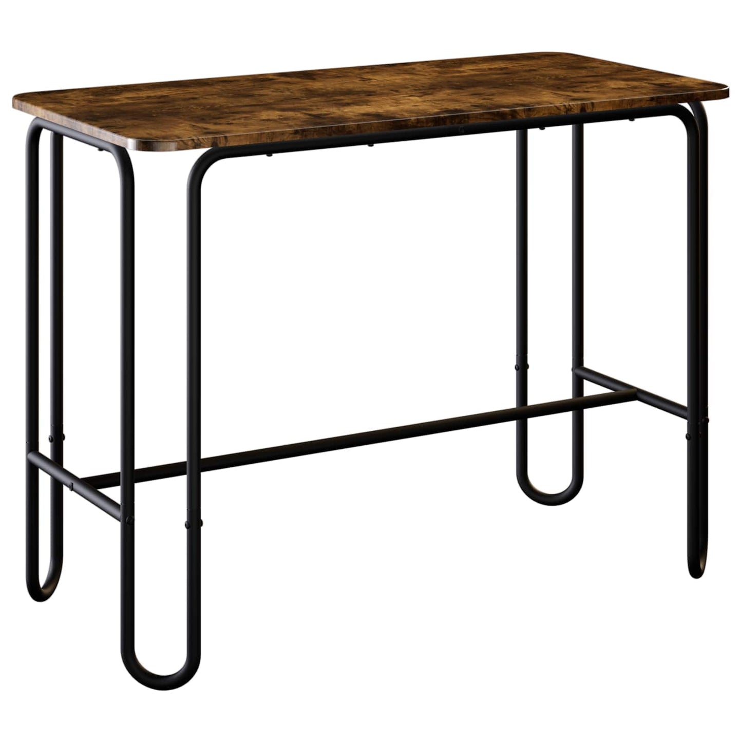 Dining Table 100 x 50 x 75 cm Engineered Wood Smoked Oak