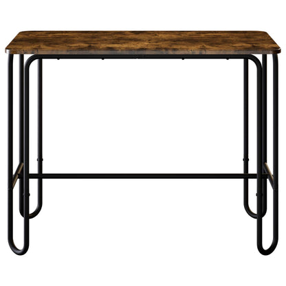 Dining Table 100 x 50 x 75 cm Engineered Wood Smoked Oak