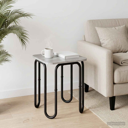 Coffee Table Concrete Grey 40 x 40 x 45 cm Engineered Wood
