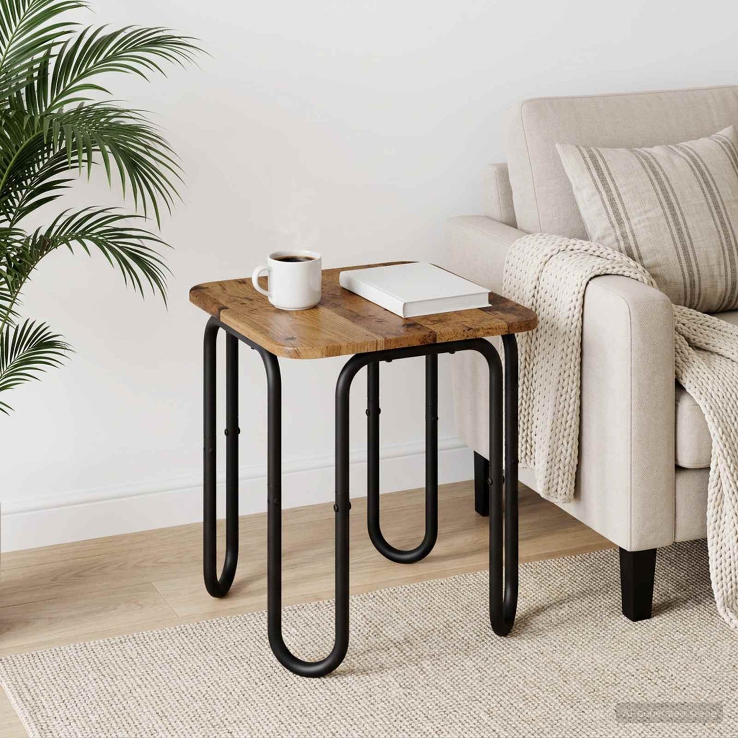 Coffee Table Old Wood 40 x 40 x 45 cm Engineered Wood