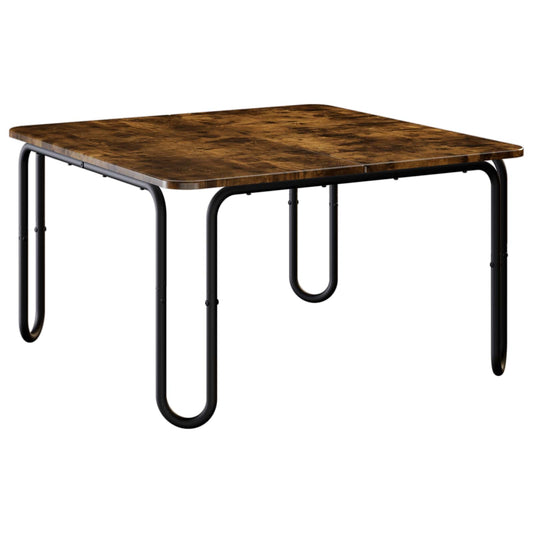 Coffee Table Smoked Oak 59 x 59 x 45 cm Engineered Wood