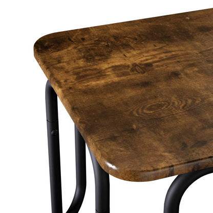 Coffee Table Smoked Oak 79.5 x 40 x 36 cm Engineered Wood