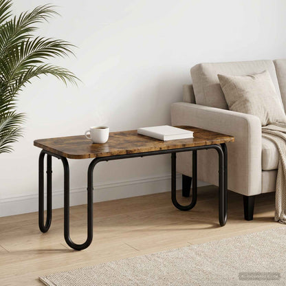 Coffee Table Smoked Oak 79.5 x 40 x 36 cm Engineered Wood