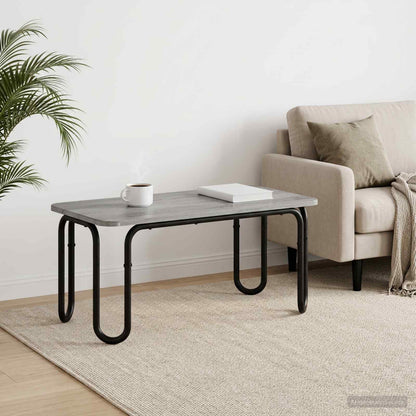 Coffee Table Grey Sonoma 79.5 x 40 x 36 cm Engineered Wood