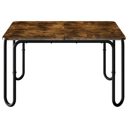 Coffee Table Smoked Oak 100 x 100 x 45 cm Engineered Wood
