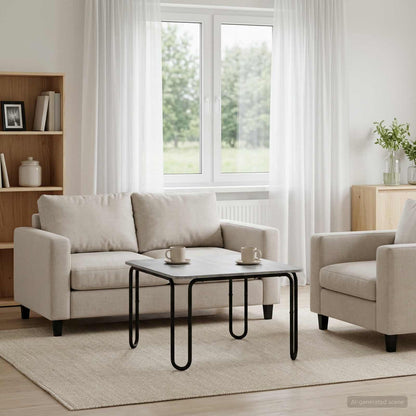 Coffee Table Grey Sonoma 100 x 100 x 45 cm Engineered Wood