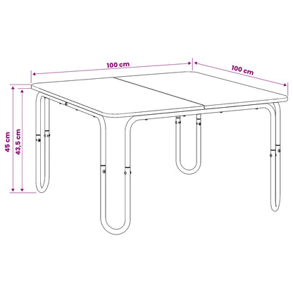 Coffee Table Grey Sonoma 100 x 100 x 45 cm Engineered Wood