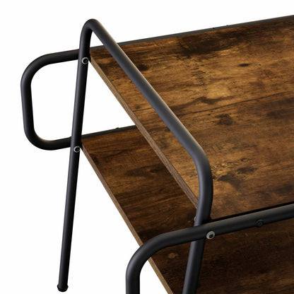 Coffee Table Smoked Oak 40 x 40 x 51 cm Engineered Wood
