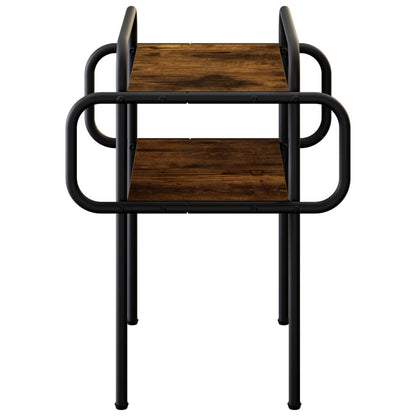 Coffee Table Smoked Oak 40 x 40 x 51 cm Engineered Wood