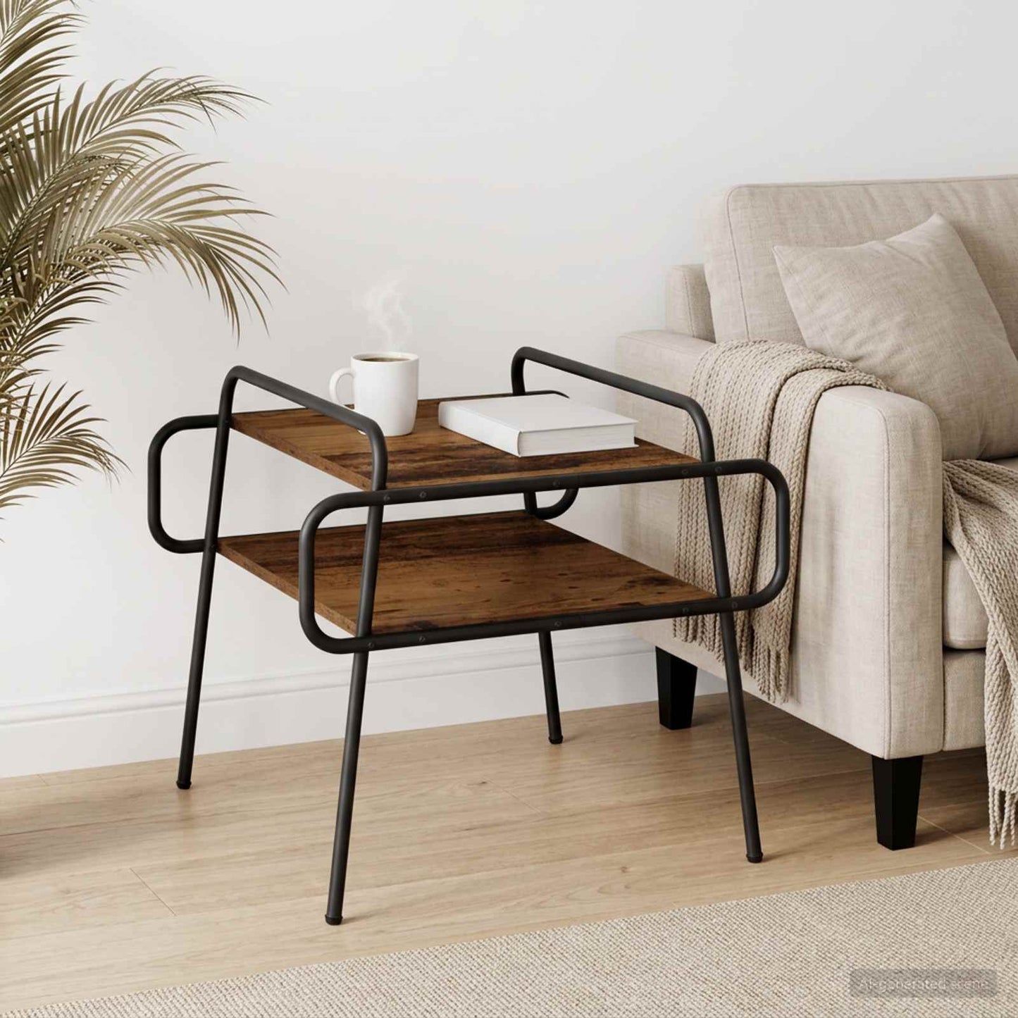 Coffee Table Old Wood 50 x 50 x 51 cm Engineered Wood