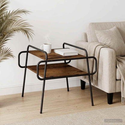 Coffee Table Old Wood 50 x 50 x 51 cm Engineered Wood