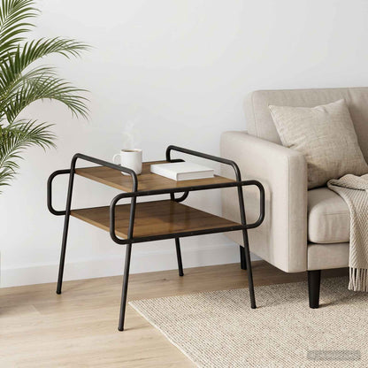 Coffee Table Artisan Oak 50 x 50 x 51 cm Engineered Wood