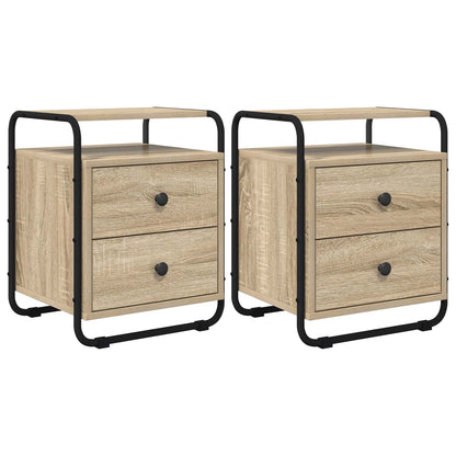 Bedside Cabinet 2 pcs Sonoma Oak 40 x 36.5 x 50 cm