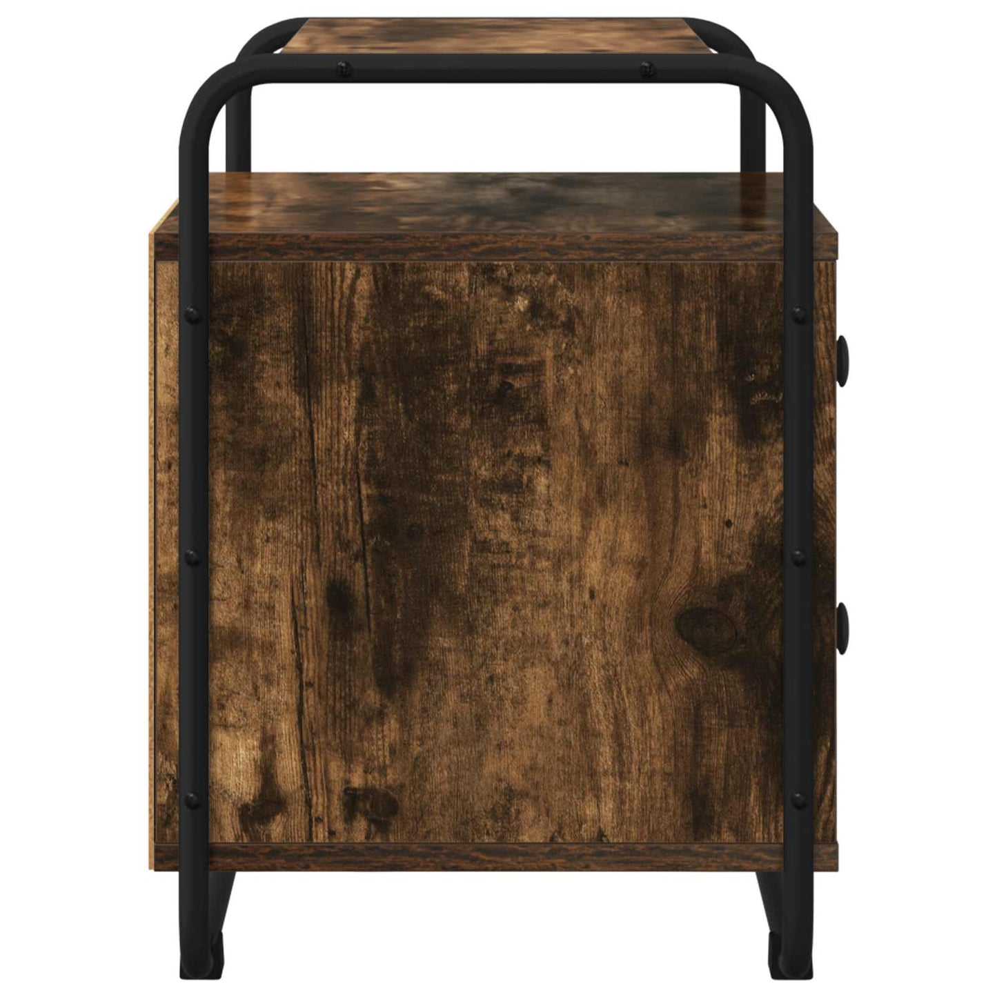 Bedside Cabinet Smoked Oak 40 x 36.5 x 50 cm Engineered Wood