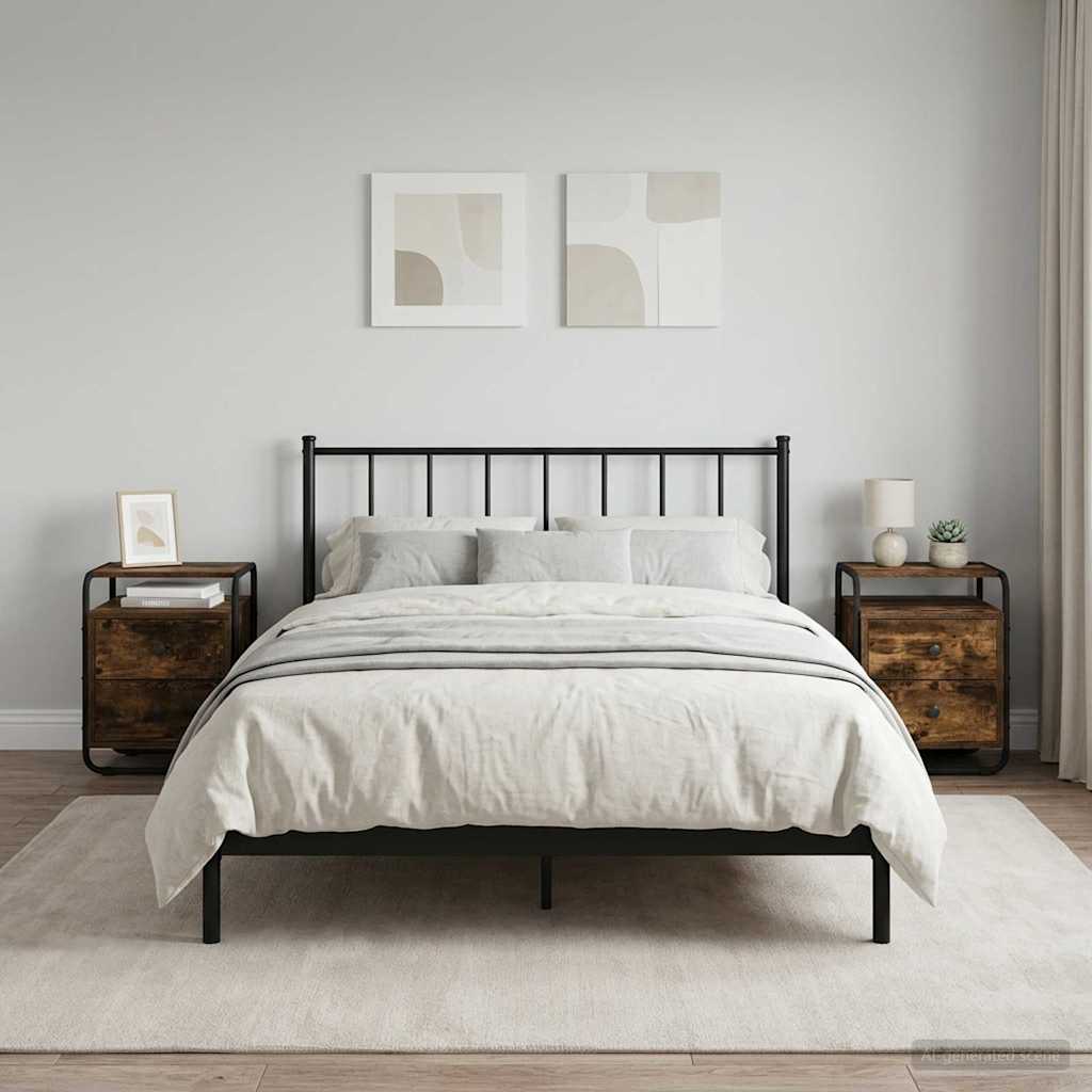 Bedside Cabinet 2 pcs Smoked Oak 40 x 36.5 x 50 cm