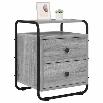 Bedside Cabinet Grey Sonoma 40 x 36.5 x 50 cm Engineered Wood