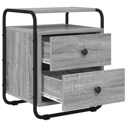 Bedside Cabinet 2 pcs Grey Sonoma 40 x 36.5 x 50 cm