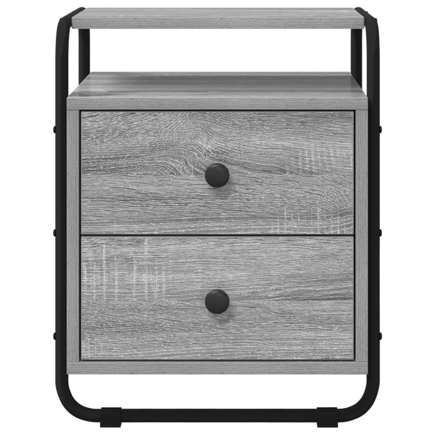 Bedside Cabinet 2 pcs Grey Sonoma 40 x 36.5 x 50 cm