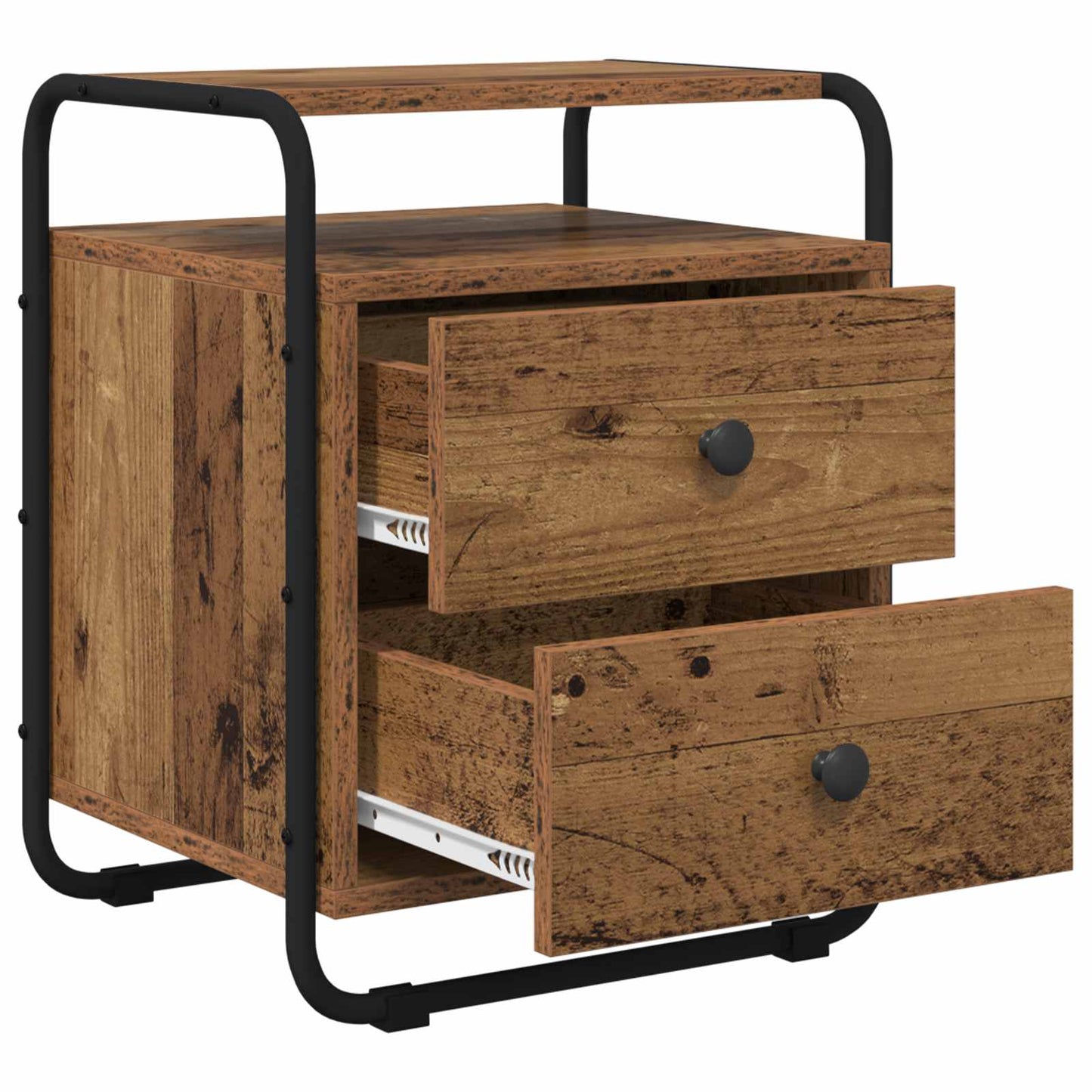 Bedside Cabinet 2 pcs Old Wood 40 x 36.5 x 50 cm