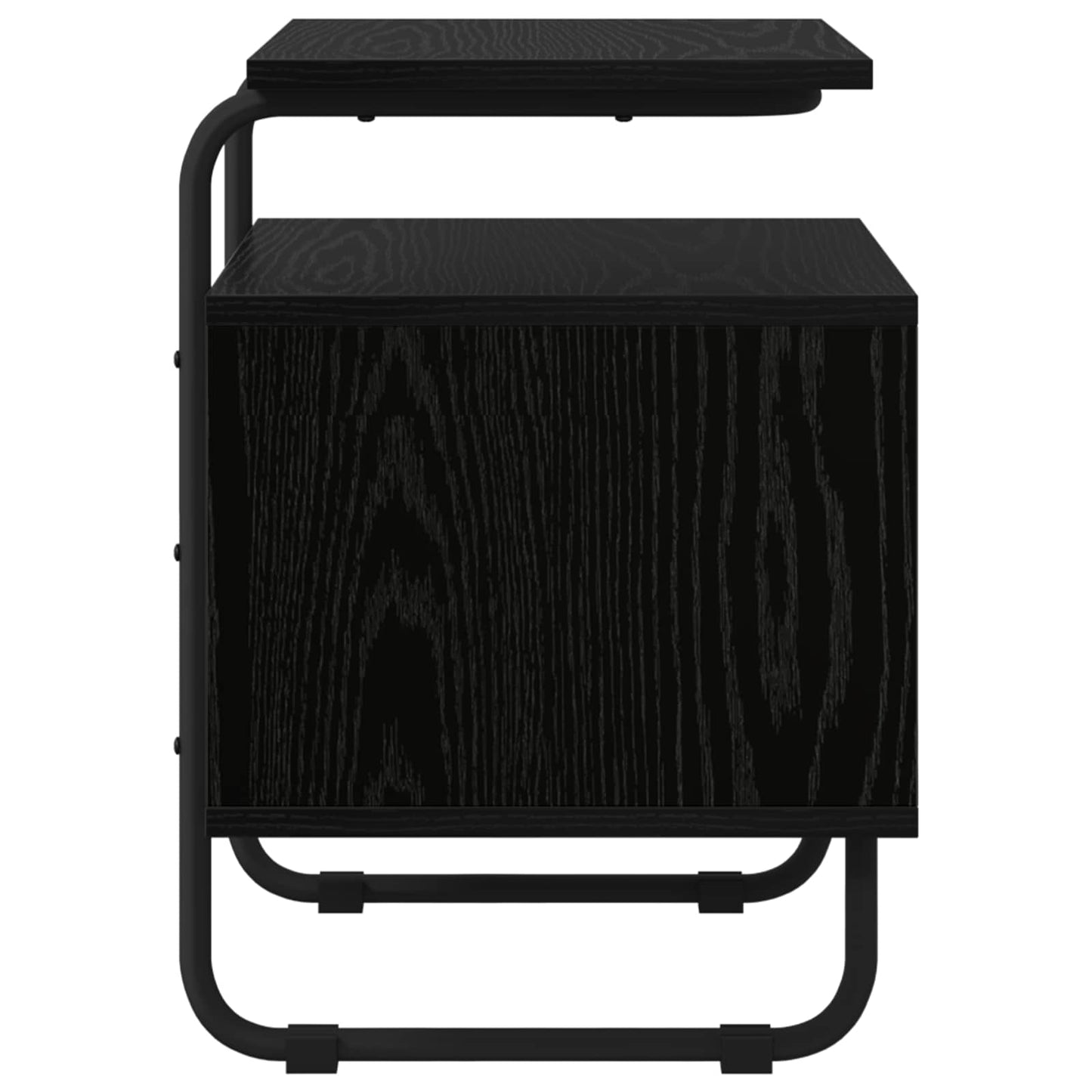 Bedside Cabinet 2 pcs Black Oak 40 x 36.5 x 50 cm