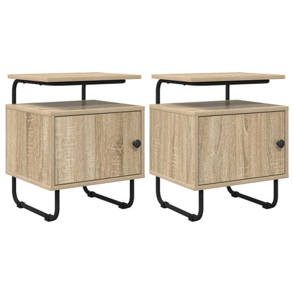 Bedside Cabinet 2 pcs Sonoma Oak 40 x 36.5 x 50 cm