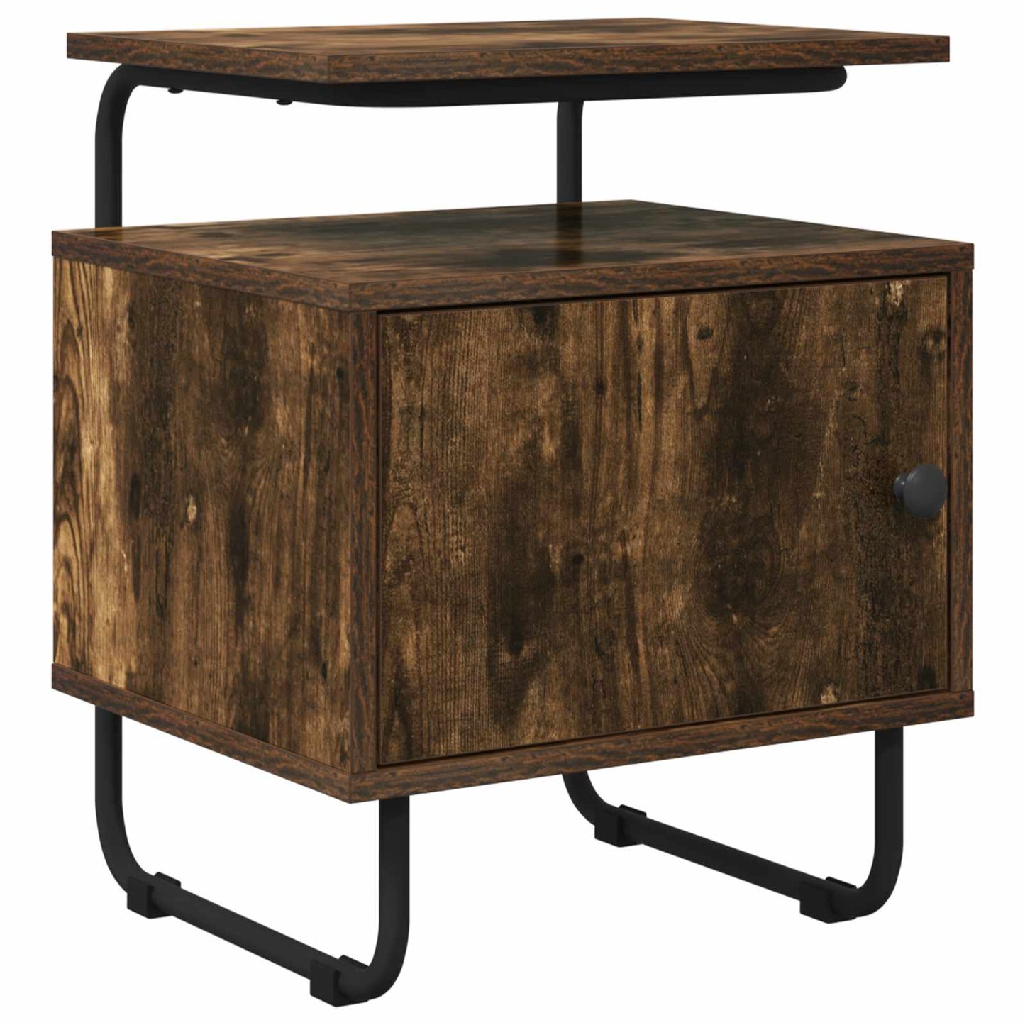 Bedside Cabinet Smoked Oak 40 x 36.5 x 50 cm Engineered Wood