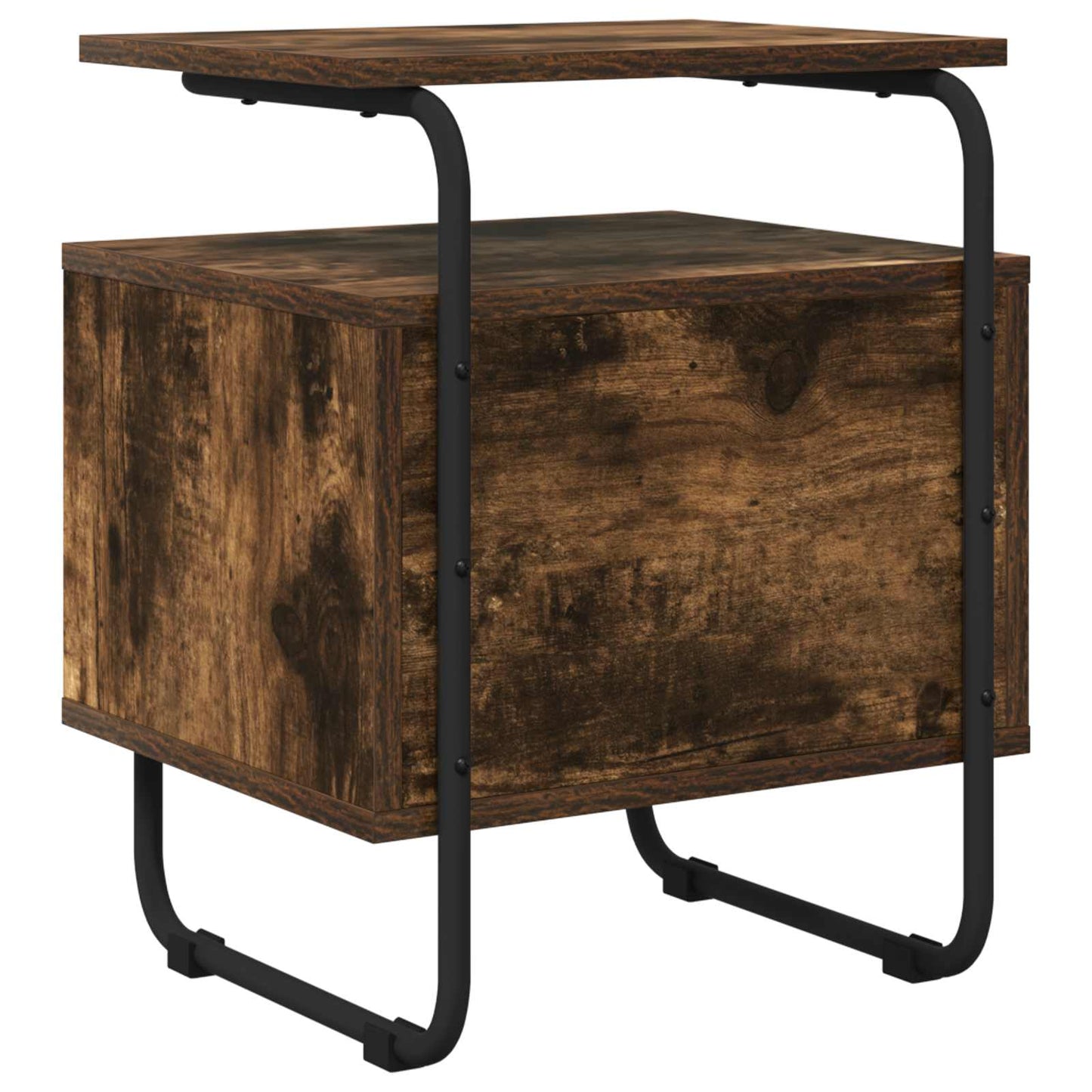 Bedside Cabinet Smoked Oak 40 x 36.5 x 50 cm Engineered Wood