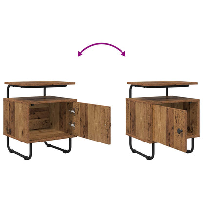 Bedside Cabinet 2 pcs Old Wood 40 x 36.5 x 50 cm