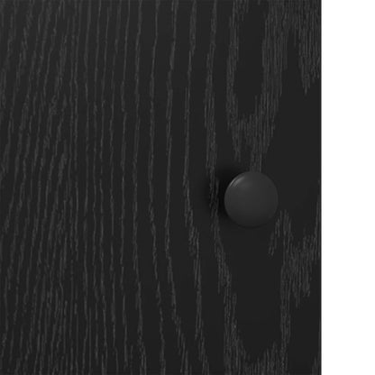 Bedside Cabinet Black Oak 35 x 36.5 x 61 cm Engineered Wood