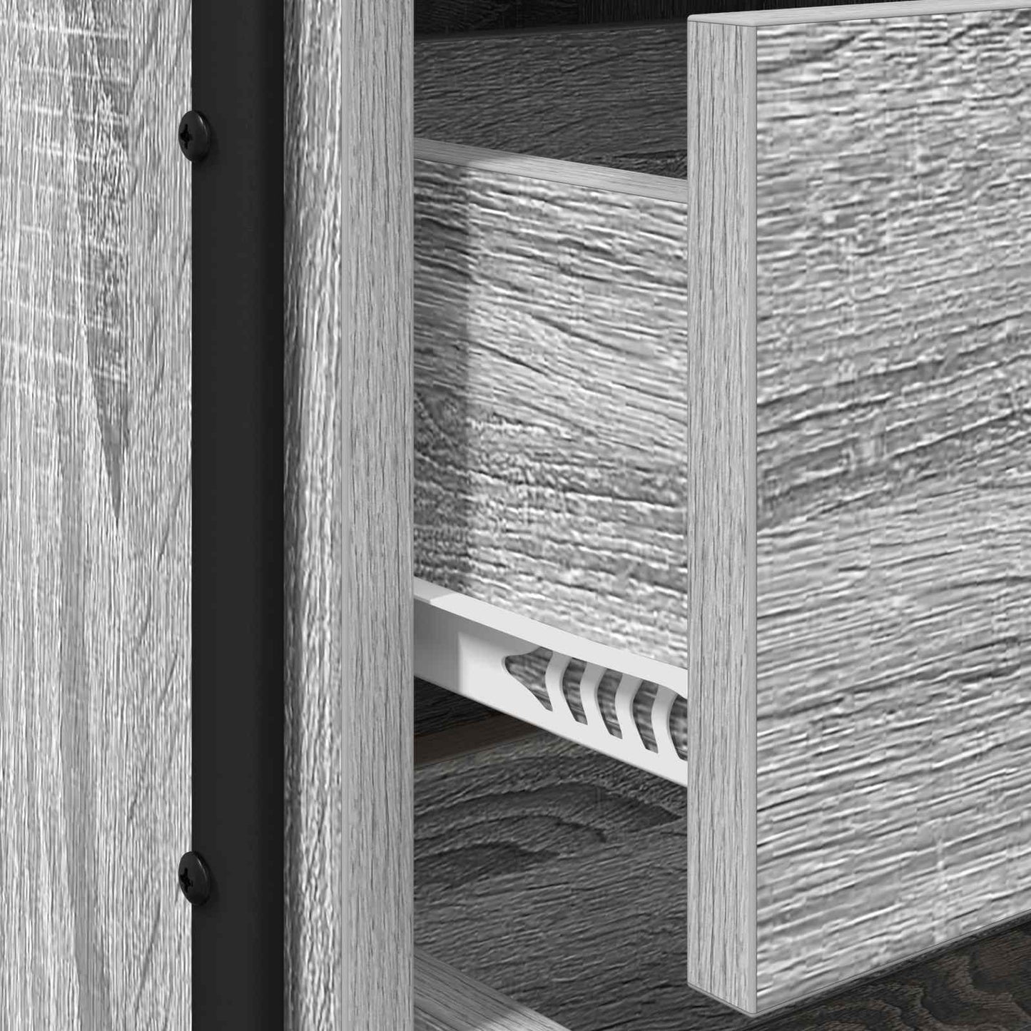 Bedside Cabinet 2 pcs Grey Sonoma 35 x 36.5 x 61 cm