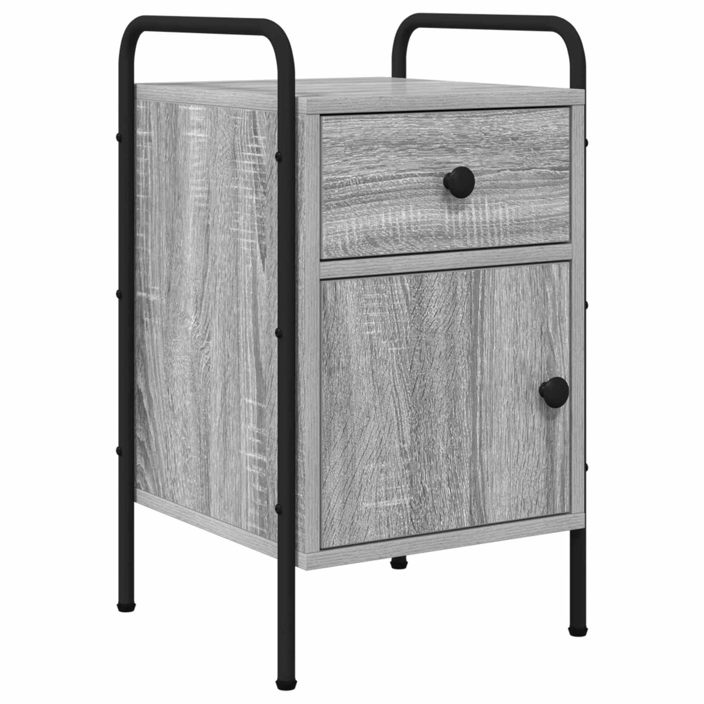 Bedside Cabinet 2 pcs Grey Sonoma 35 x 36.5 x 61 cm