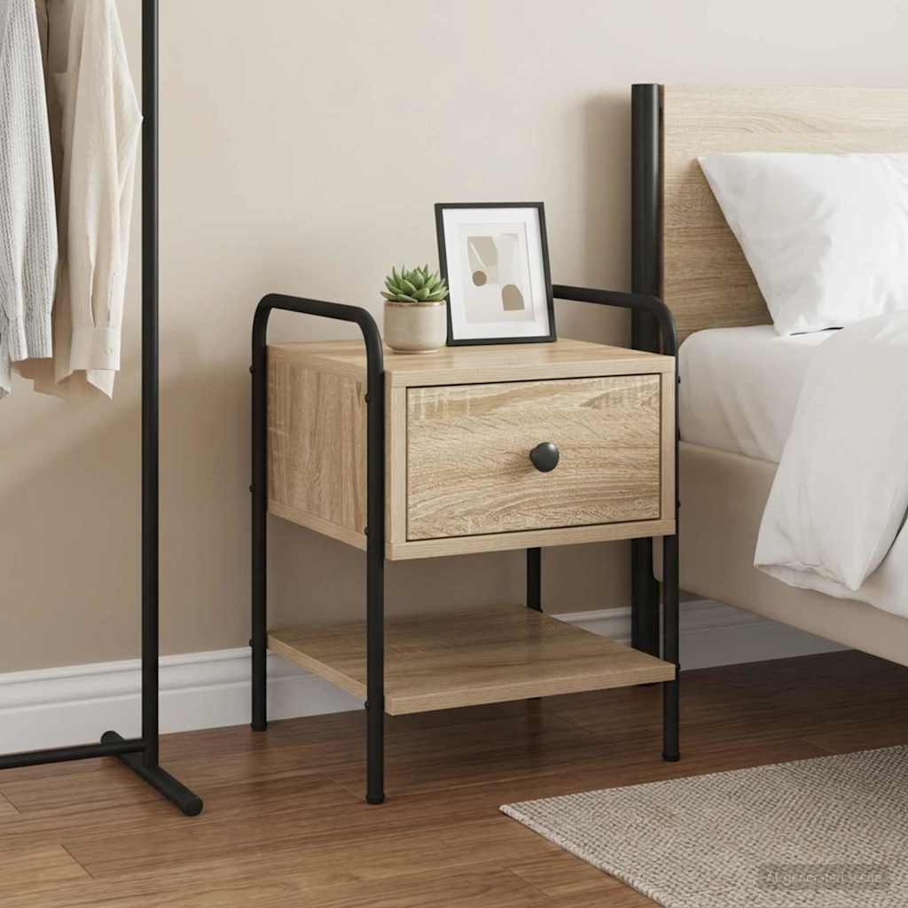 Bedside Cabinet Sonoma Oak 35 x 36.5 x 47 cm Engineered Wood