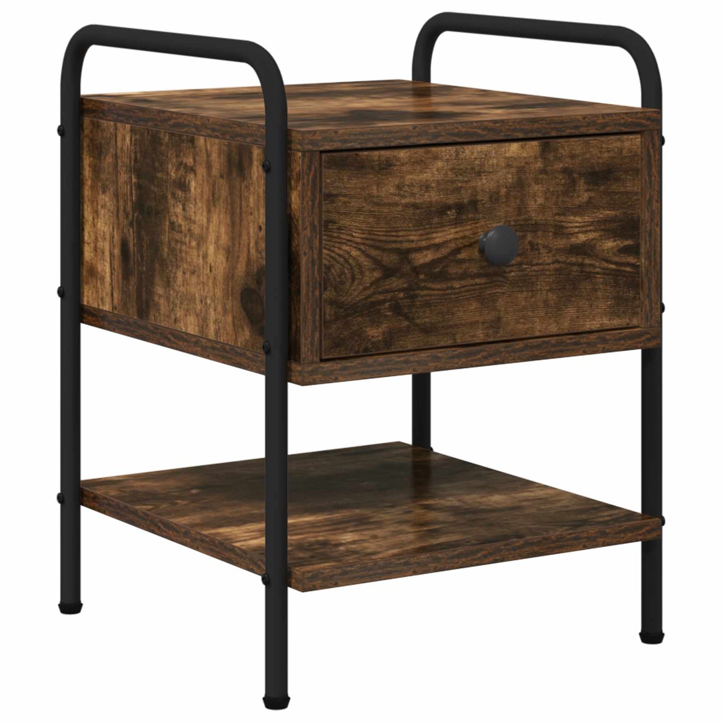 Bedside Cabinet Smoked Oak 35 x 36.5 x 47 cm Engineered Wood