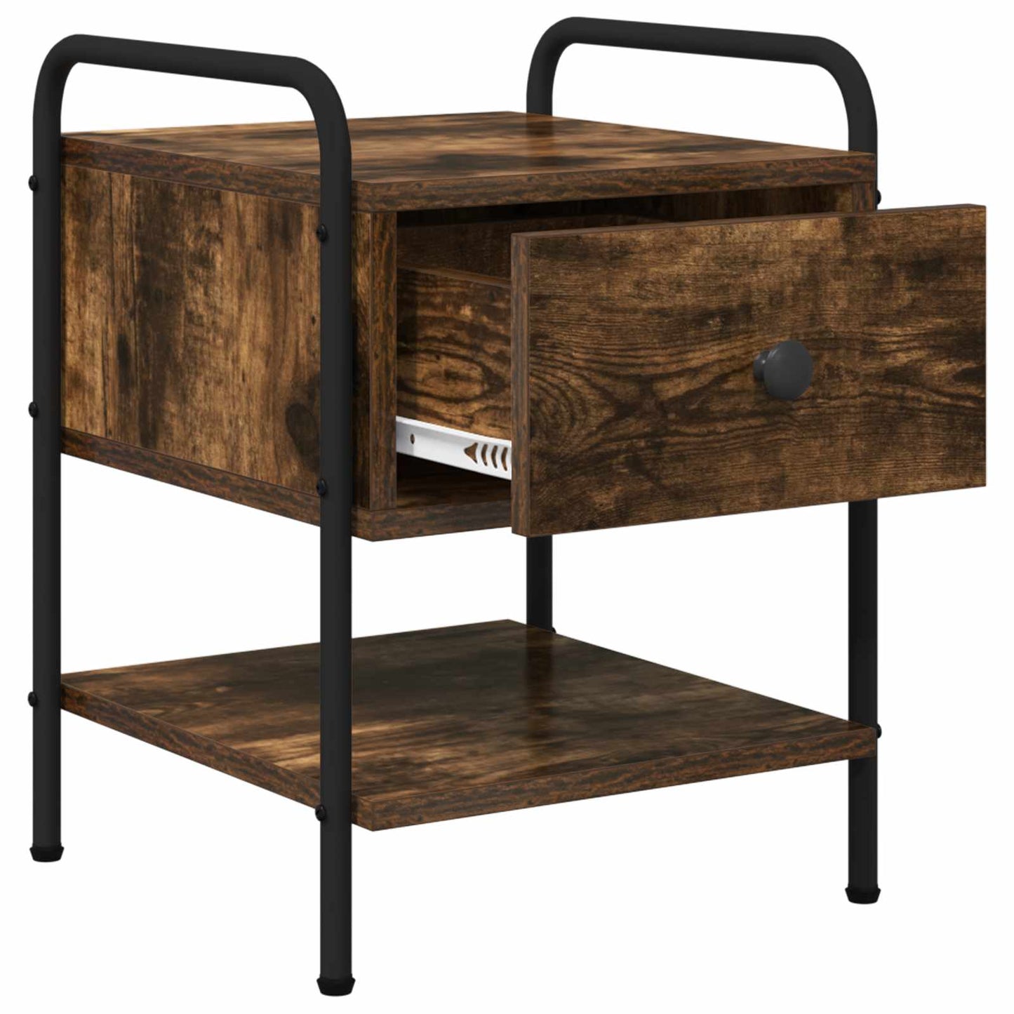 Bedside Cabinet 2 pcs Smoked Oak 35 x 36.5 x 47 cm