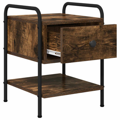 Bedside Cabinet 2 pcs Smoked Oak 35 x 36.5 x 47 cm