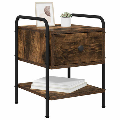 Bedside Cabinet 2 pcs Smoked Oak 35 x 36.5 x 47 cm