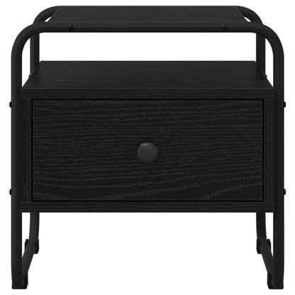 Bedside Cabinet 2 pcs Black Oak 40 x 39.5 x 40 cm