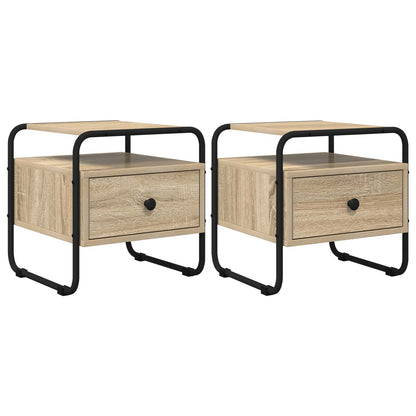 Bedside Cabinet 2 pcs Sonoma Oak 40 x 39.5 x 40 cm