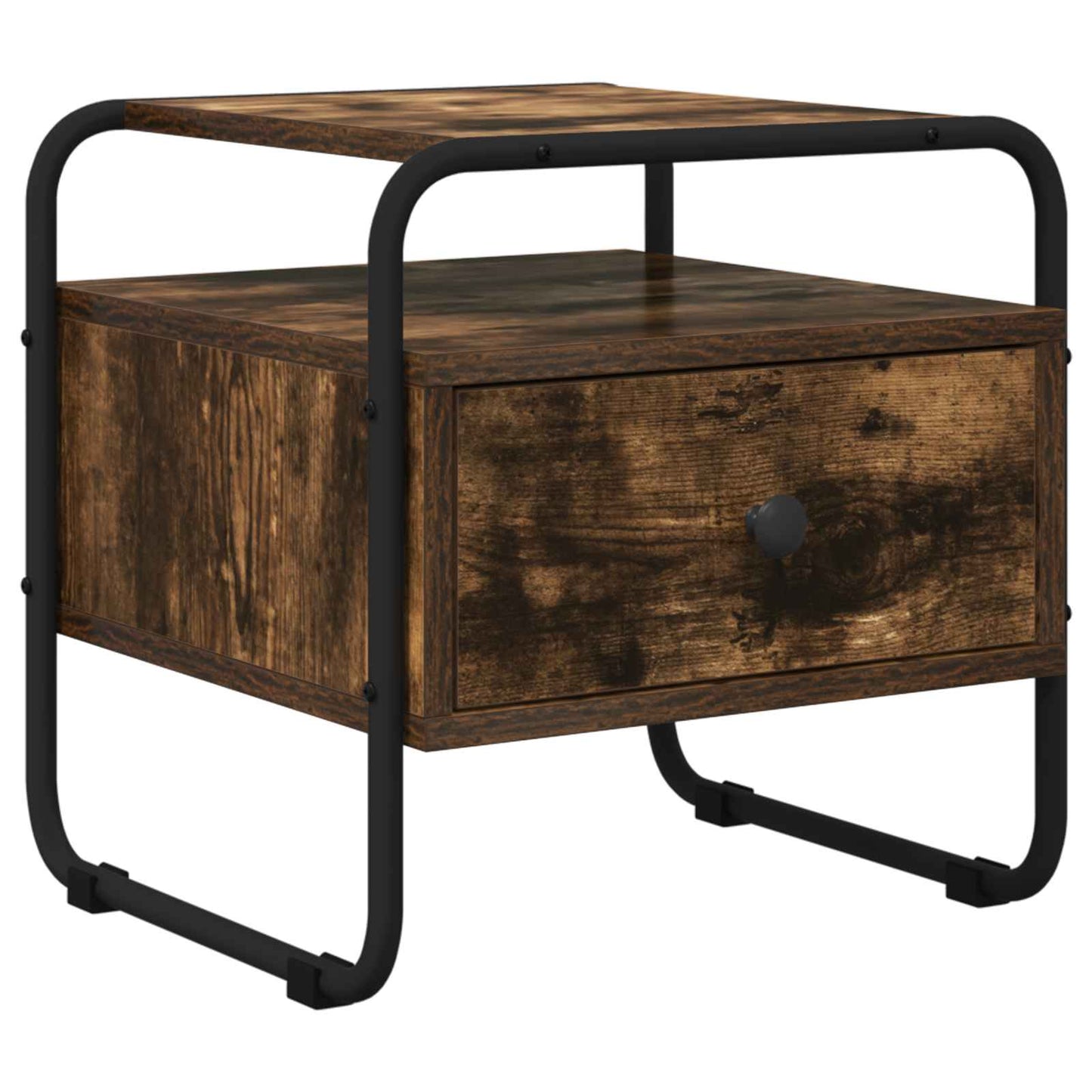 Bedside Cabinet Smoked Oak 40 x 39.5 x 40 cm Engineered Wood