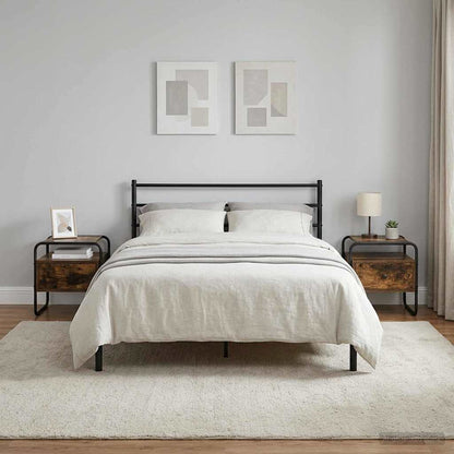 Bedside Cabinet 2 pcs Smoked Oak 40 x 39.5 x 40 cm