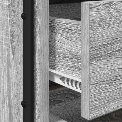 Bedside Cabinet 2 pcs Grey Sonoma 40 x 39.5 x 40 cm