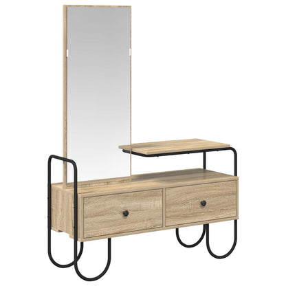 Dressing Table Sonoma Oak 100 x 36.5 x 136 cm Engineered Wood