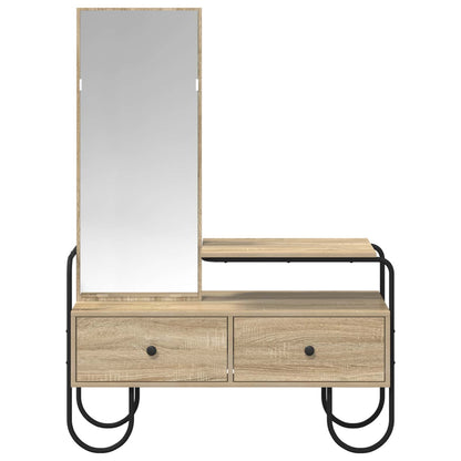 Dressing Table Sonoma Oak 100 x 36.5 x 136 cm Engineered Wood
