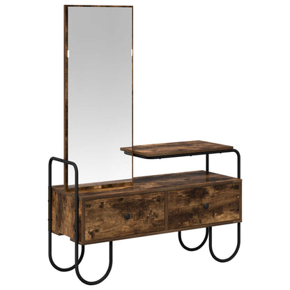 Dressing Table Smoked Oak 100 x 36.5 x 136 cm Engineered Wood