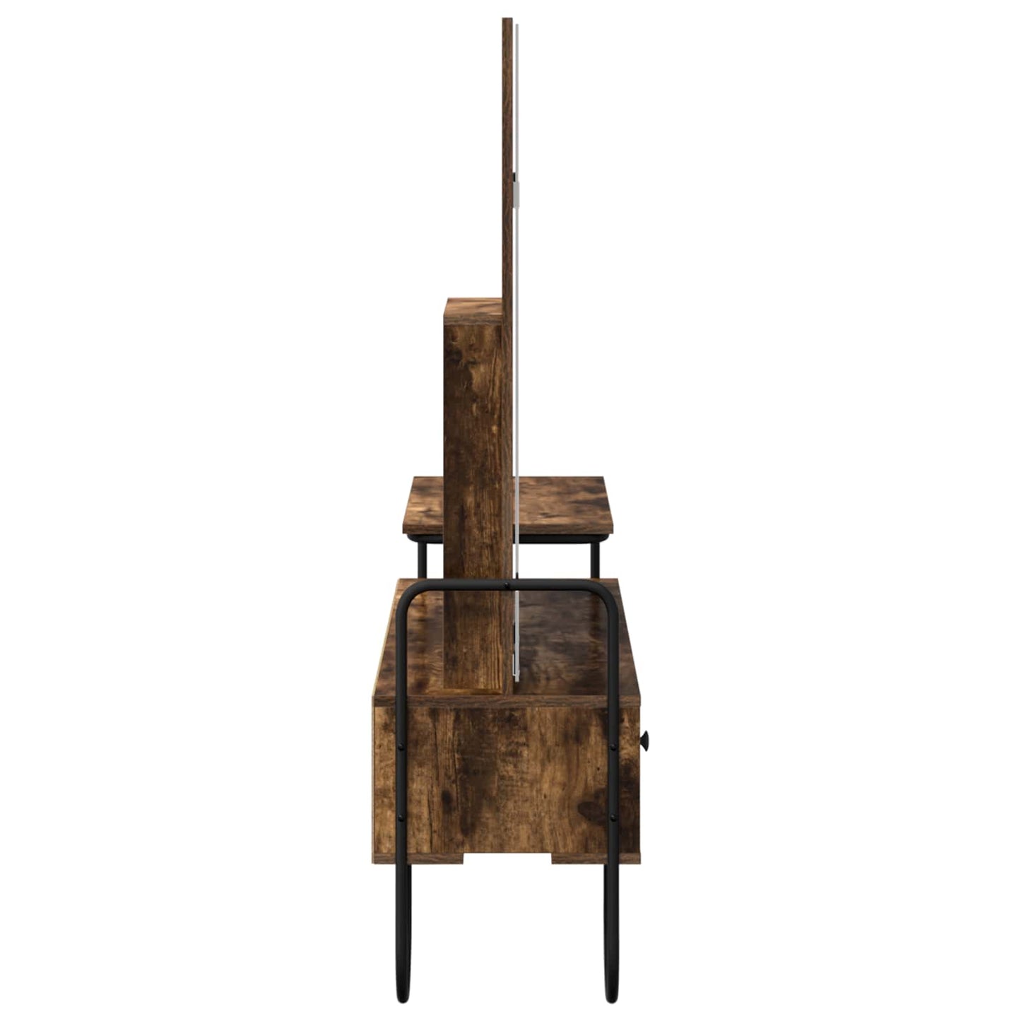 Dressing Table Smoked Oak 100 x 36.5 x 136 cm Engineered Wood