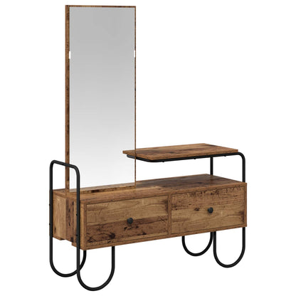 Dressing Table Old Wood 100 x 36.5 x 136 cm Engineered Wood
