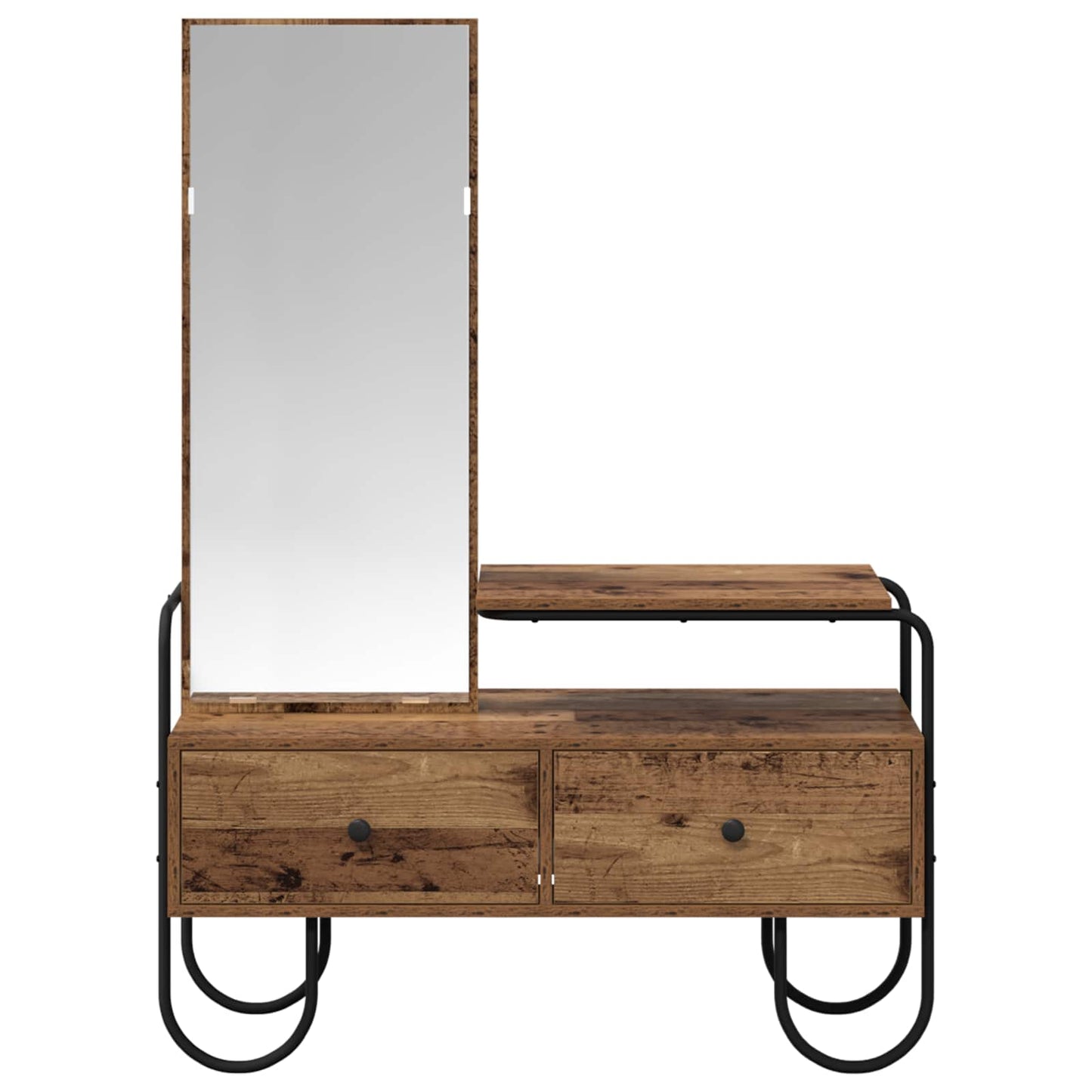 Dressing Table Old Wood 100 x 36.5 x 136 cm Engineered Wood