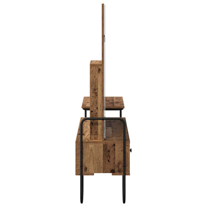 Dressing Table Old Wood 100 x 36.5 x 136 cm Engineered Wood