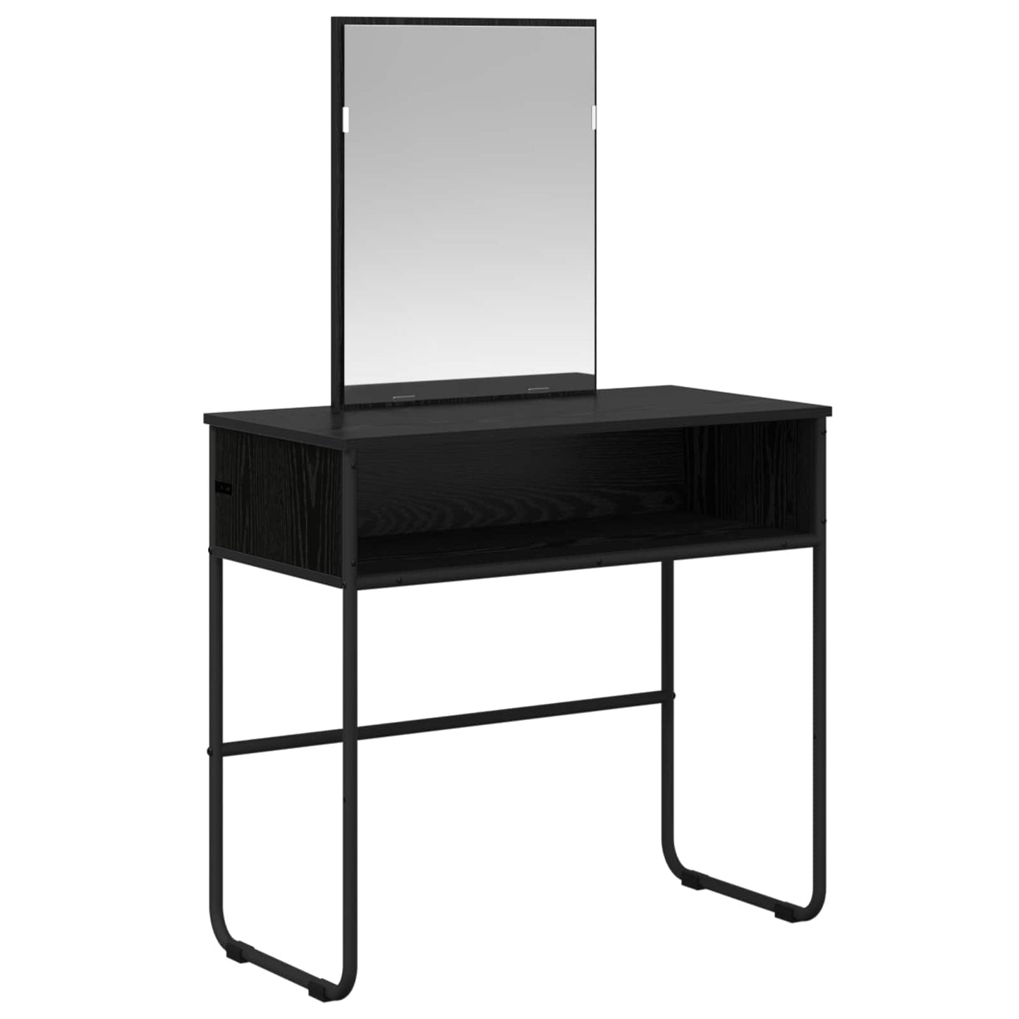 Dressing Table Black Oak 81 x 40 x 131 cm Engineered Wood